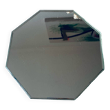 Antique beveled octagonal mirror
