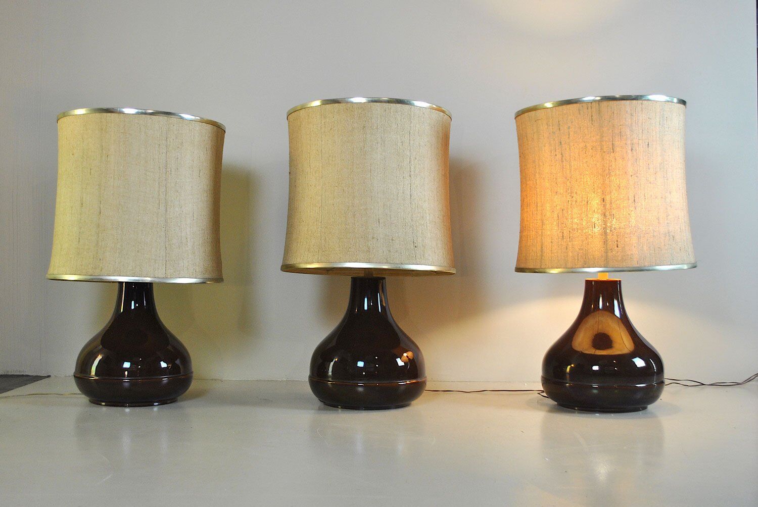 Ceramic table lamp by Ferlaro, 1960s
