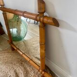Turned Wood Barber Mirror