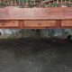 Oak farmhouse table, six drawers