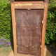 Antique large trumeau mirror in solid wood and bevelled glass.