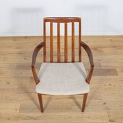Chaises de salle à manger en teck et tissu du milieu du siècle par Leslie Dandy pour G-Plan, Unite