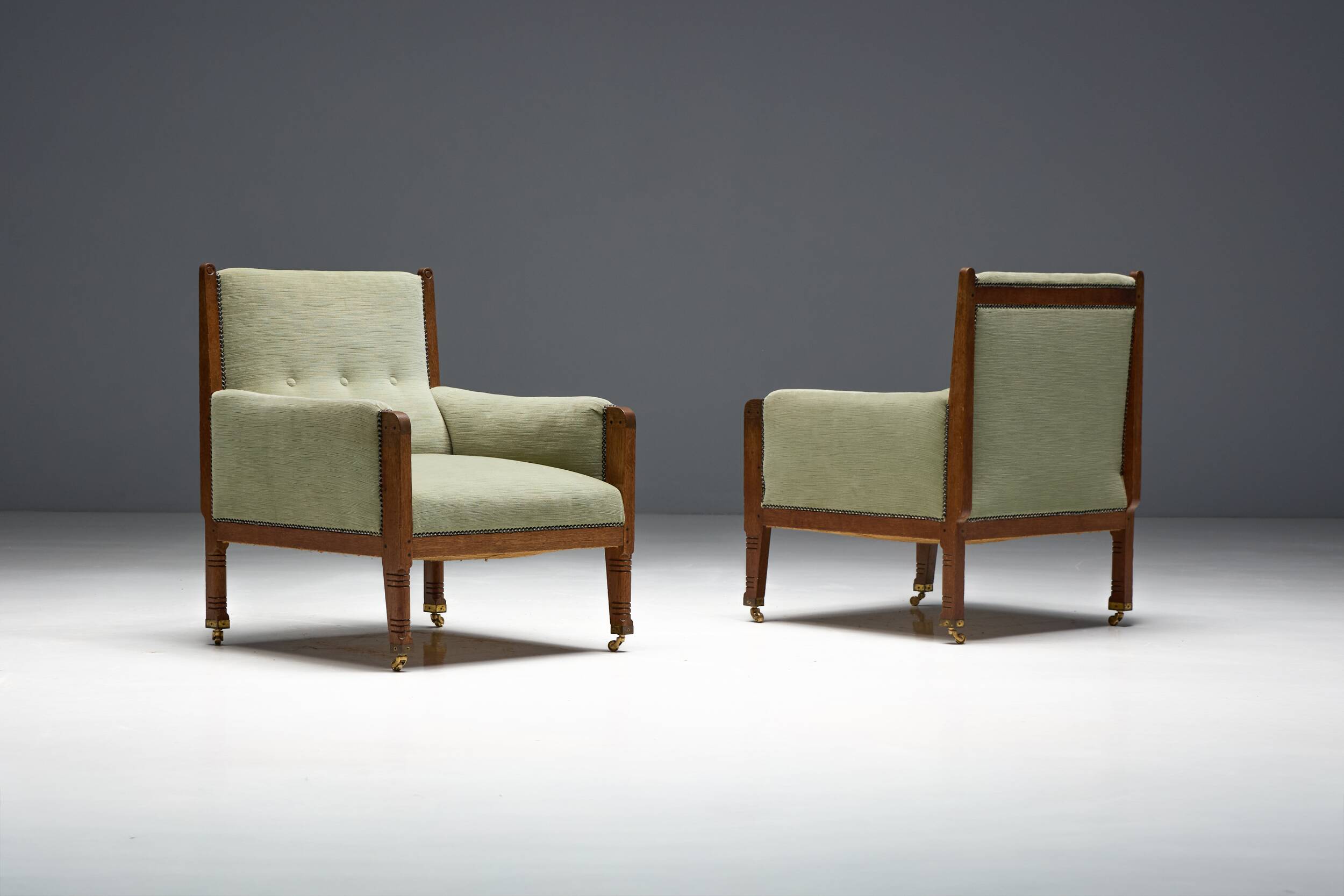 Lounge Chairs by Jac. van den Bosch, Netherlands, 1920s