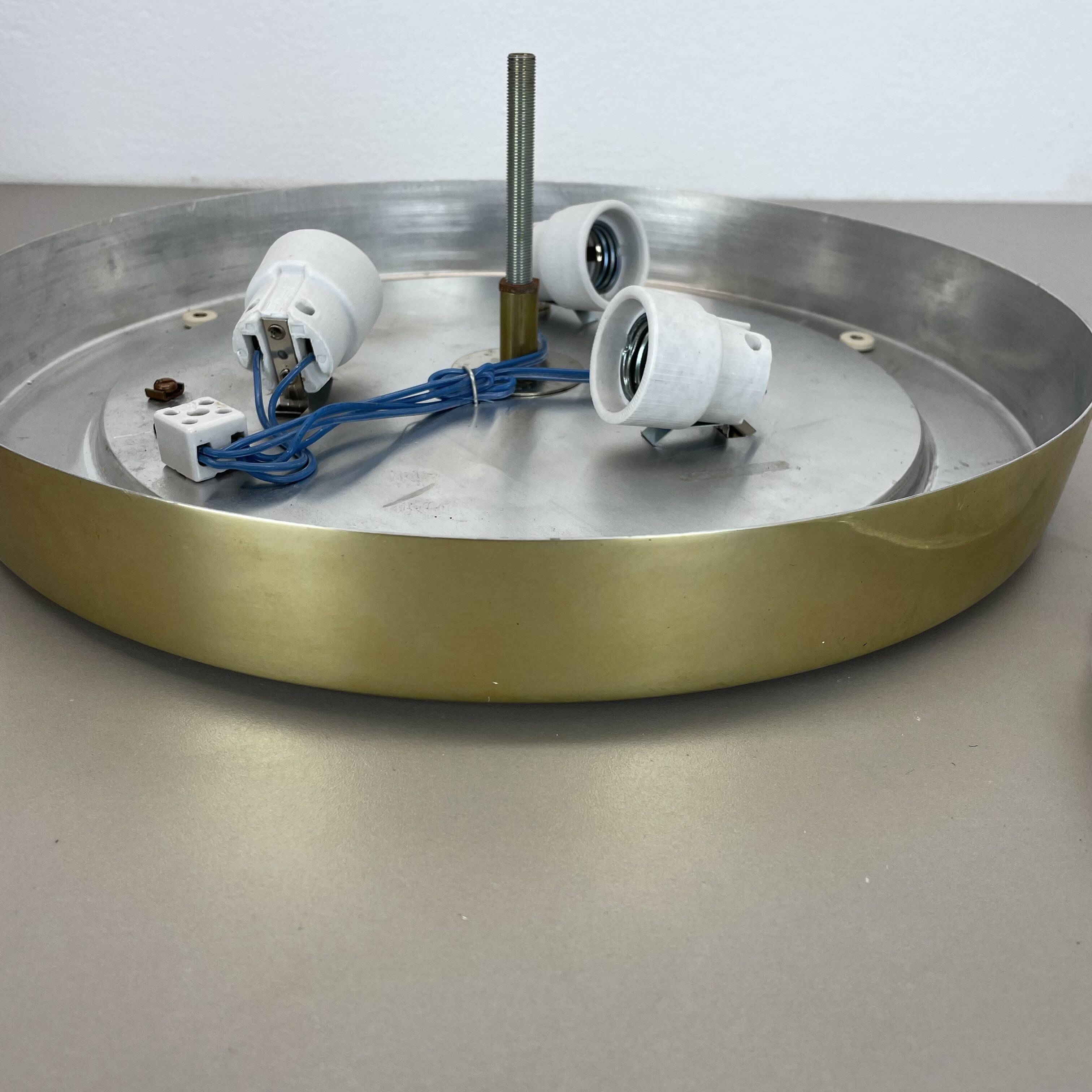 Glass flushmount wall light  peill and putzler lights attrib., germany, 1970s