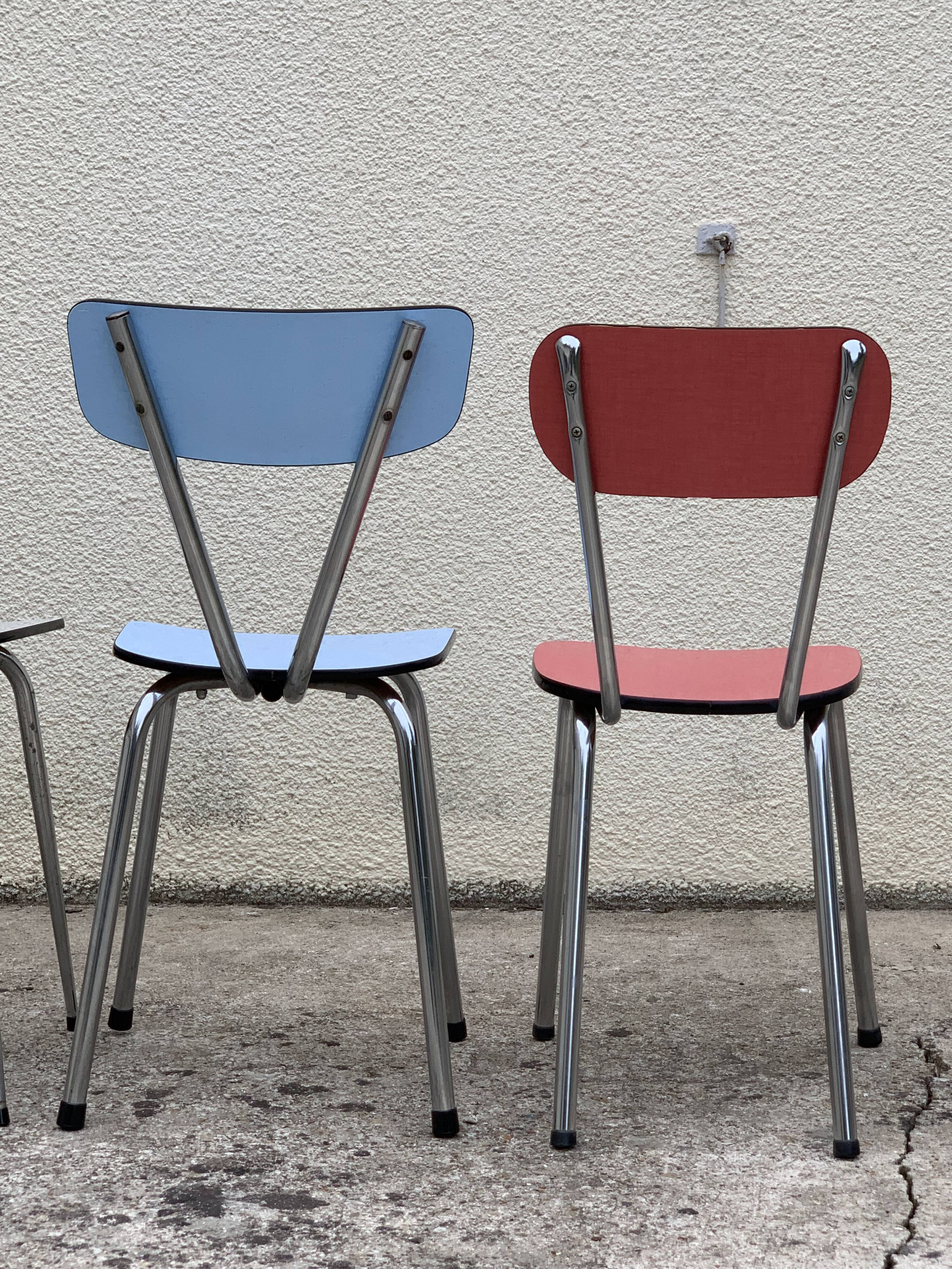 Mismatched Formica chairs