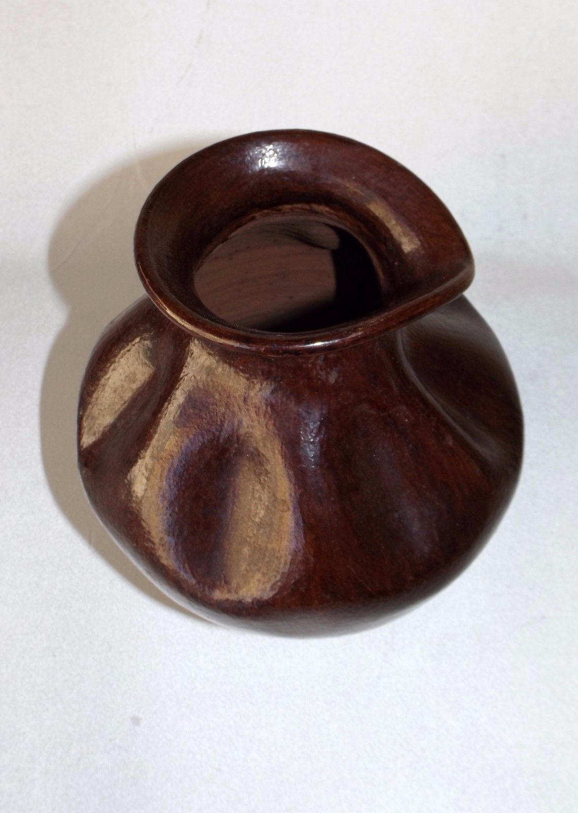 Glazed ceramic vase form free 1970