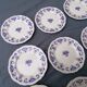 12 dessert plates decorated rouen - longchamp