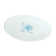 Plat ovale Digoin rose bleue