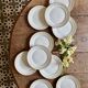 Set of 10 antique dessert plates - Auteuil from Lunéville