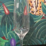6 Baccarat champagne flutes, grand siècle crystal, Laurent Perrier