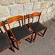 4 chaises de salle à manger style danoises