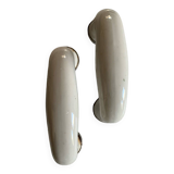 Pair of porcelain handles