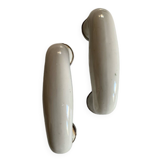 Pair of porcelain handles