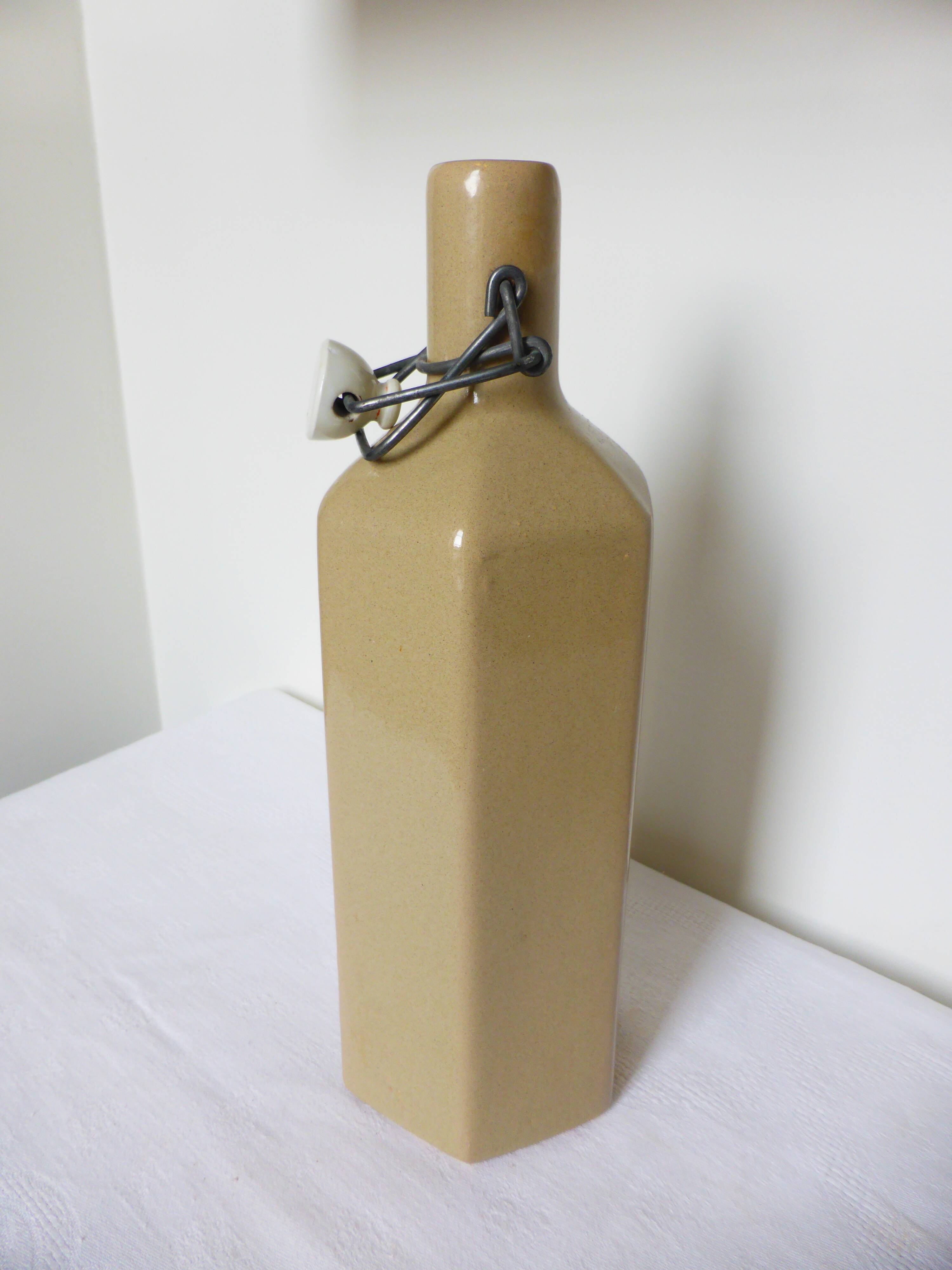 Vintage glazed stoneware bottle
