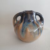 Flaming sandstone vase