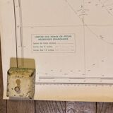 Nautical chart island of corsica corsica recorded germain- hatt bouillet 1884_1891 maritime chart ed 1952