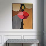 Romantic painting "The kiss" 73x60cm