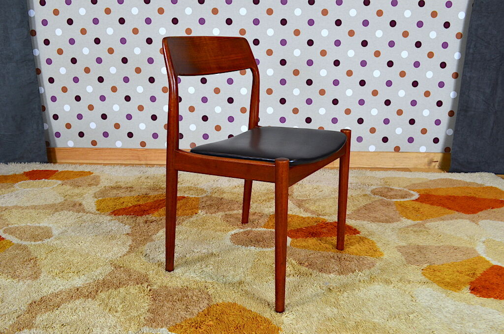 4 Chaises Danoise en Teck Norgaard Johannes 1966