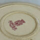 Red iron earth serving dish - Gien honeysuckle - antique earthenware