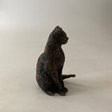 Chat on the lookout original art sculpture
