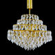 Vintage XXL Luxury Golden Chandelier Fine Gold and Crystal , 60 70 years
