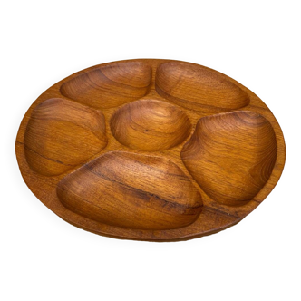 Teak aperitif tray 1970