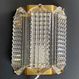 Swedish Wiktor Berndt Brass & Glass Wall Sconce