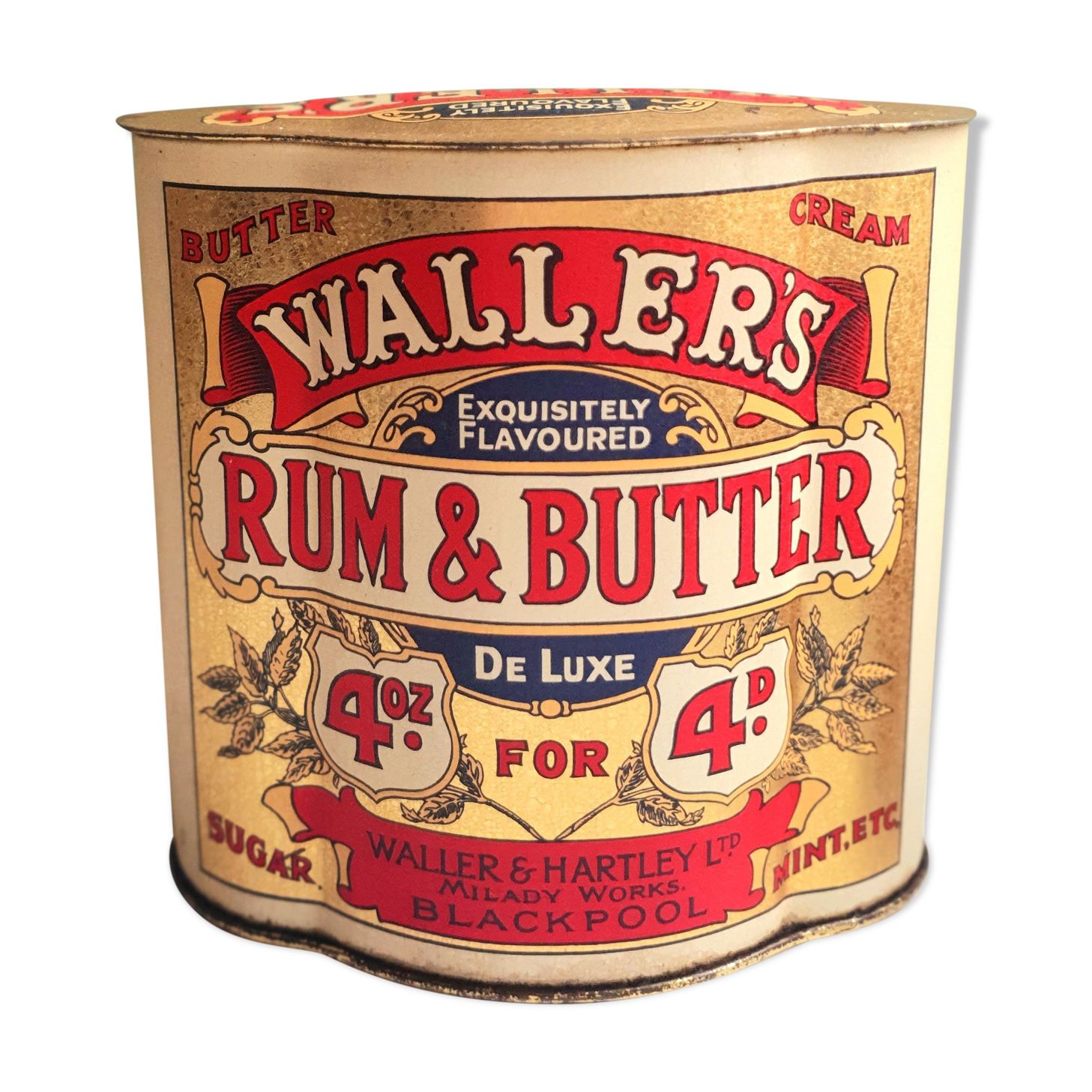 Wallers rum & butter iron box