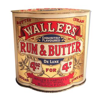 Wallers rum & butter iron box
