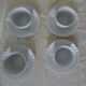4 cups with saucer Limoges Haviland white torso
