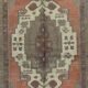 Vintage Turkish Oriental Rug. Ca 1960. One of a kind Handmade Tribal Rug. 100% Wool