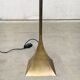 Postmodern Design Brass Fluted Torchiere Floor Lamp by Relco, Italy, 1980s