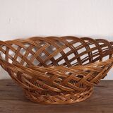 Ancien panier en osier tressé à la main (c.1920) #2