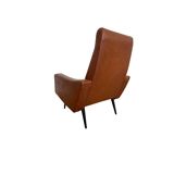 Folding armchair in vintage Skai