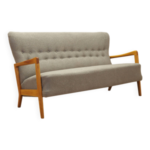 Canapé en hêtre, design danois, années 1960, designer Soren Hansen, fabricant Fri