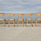 5 chairs by Thibault Desombre, 1990