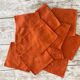 10 antique monogrammed napkins MA - 38x38 cm - Cotton