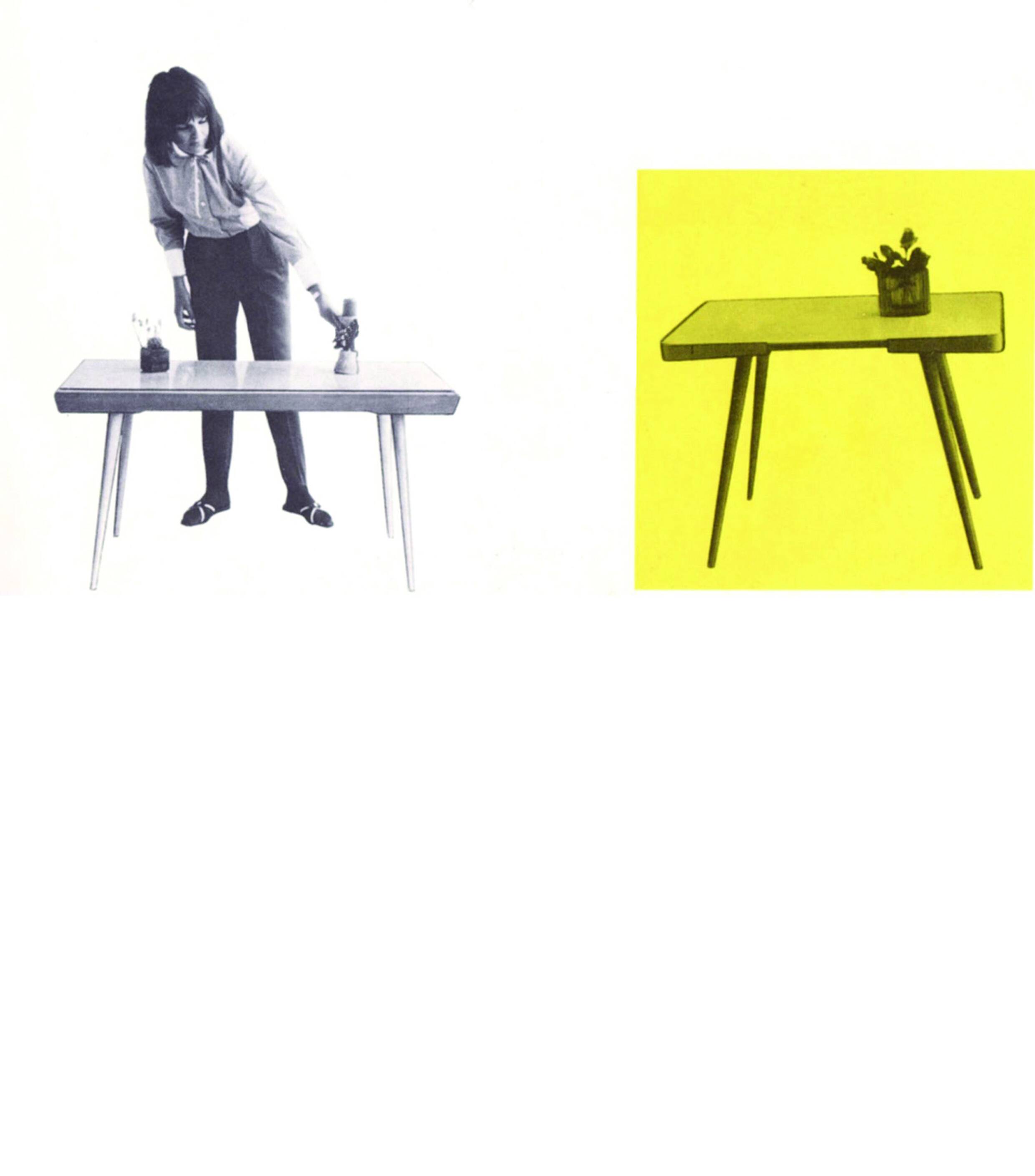 1960's Mid Century Coffee Table with a black opaxite glass by Jiri Jiroutek