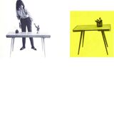 1960's Mid Century Coffee Table with a black opaxite glass by Jiri Jiroutek