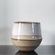 Vintage cache-pot in glazed stoneware