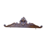 Fronton ancien en bois palissandre