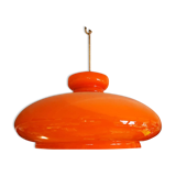 Vintage orange opaline hanging lamp