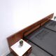 Two-person bed Japanese series Cees Braakman Pastoe and Auping with bedside table.