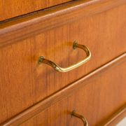 Scandinavian free standing teak wall unit, Norway 1960s.