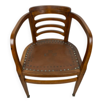 Fauteuil de bureau Sécession par Joseph Maria Olbrich