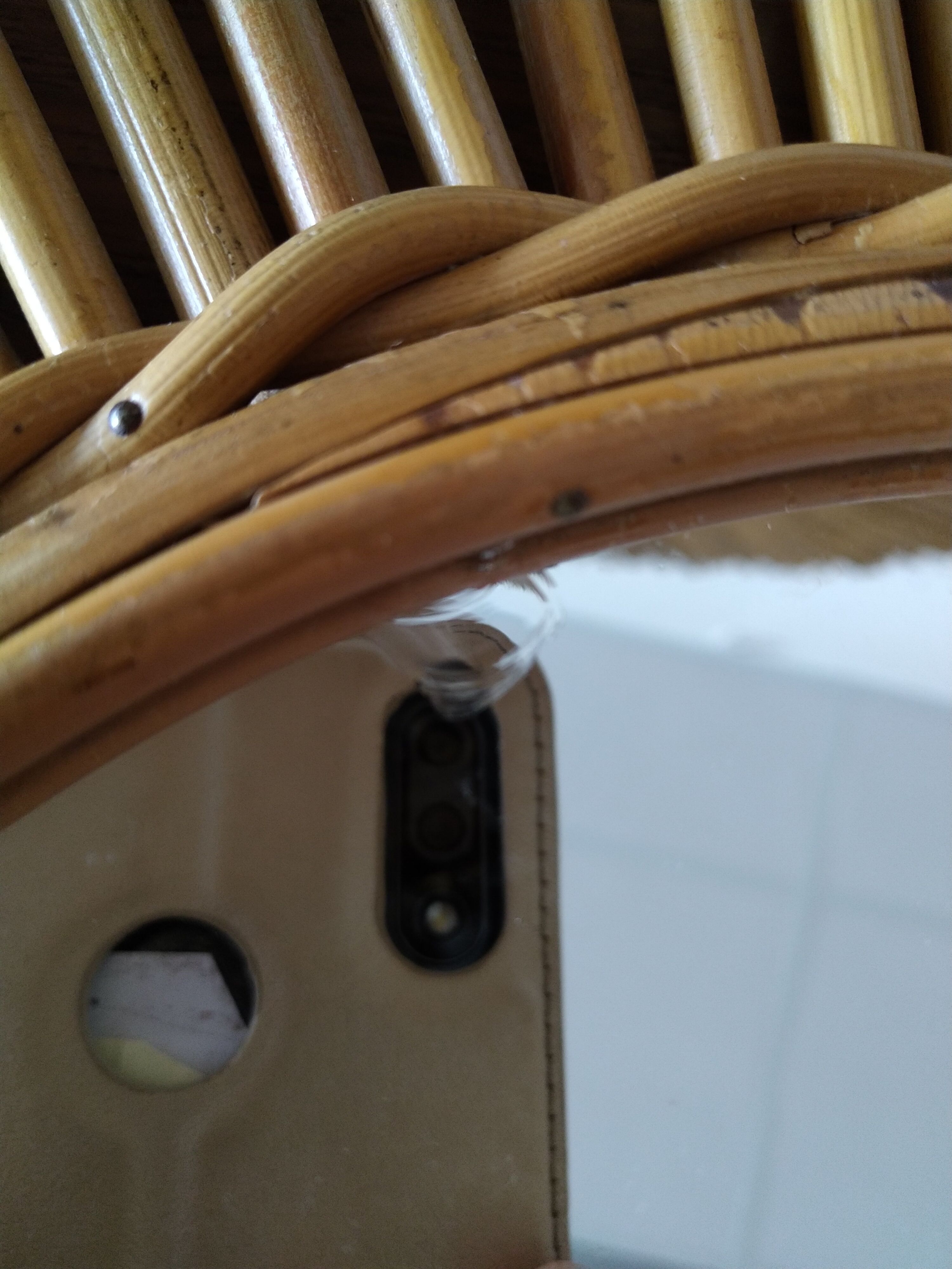 Rattan mirror 52 cm