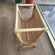 Fluted rattan magazine rack, 1950s