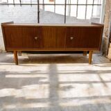 Meuble TV bas vintage en bois / lowboard / meuble bas