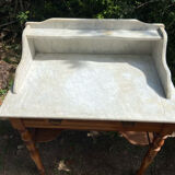 1900s wooden and marble dressing table