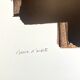 Offset print poster of Lithograph #3, Musée Soulages Rodez